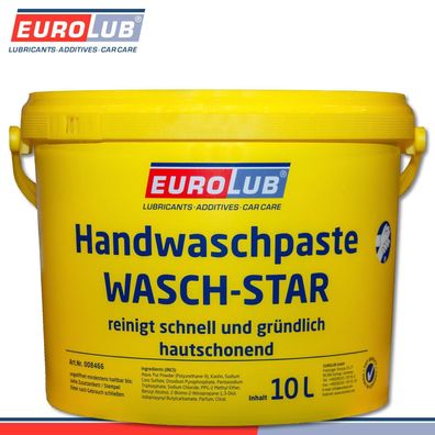 EuroLub 10 l Handwaschpaste Wasch-Star im Eimer Handreiniger Werkstatt