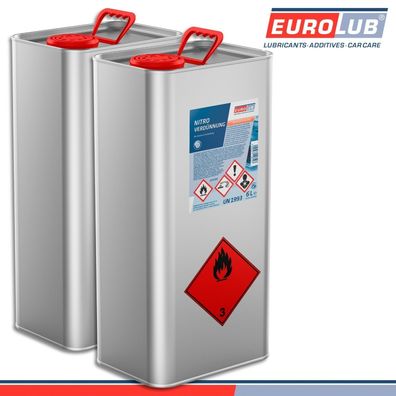 EuroLub 2 x 6 l Nitroverdünnung Lackverdünnung Reinigungsmittel Reiniger