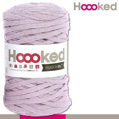 Hoooked 120 m Ribbon XL Premium Textilgarn | Lila Dusk |Bändchengarn Häkeln