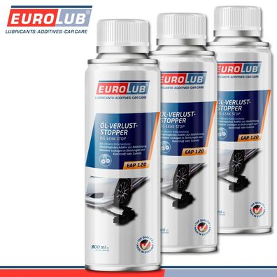 EuroLub 3 x 300 ml EAP 120 ÖL-Verlust-Stopper Öl-Zusatz Top Qualität