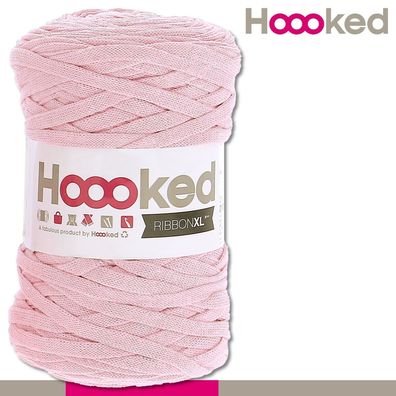 Hoooked 120 m Ribbon XL Premium Textilgarn | Sweet Pink |Bändchengarn Häkeln