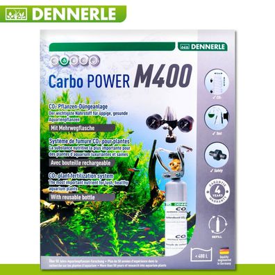 Dennerle Carbo Power M400 CO2 Pflanzen-Düngeanlage mit Mehrwegflasche
