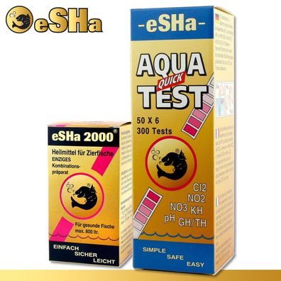 eSHa Aqua-Quick-Test-Streifen + eSHa 2000®