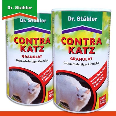 Dr. Stähler 2 x 250 g Contra Katz Granulat in Streudose
