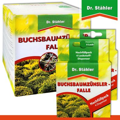 Dr. Stähler 1 x Buchsbaumzünsler-Falle + 2 x Nachfüllpack (Gr. Mittel)