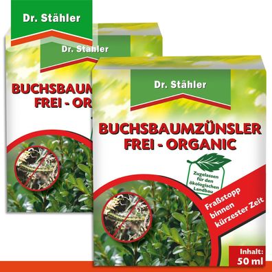 Dr. Stähler 2 x 50 ml Buchsbaumzünsler Frei Organic (Gr. Klein)