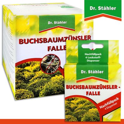 Dr. Stähler Buchsbaumzünsler-Falle + Nachfüllpack (Gr. Mittel)