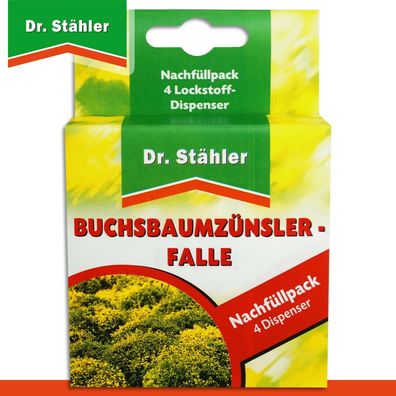 Dr. Stähler Nachfüllpack für Buchsbaumzünsler-Falle (4 Dispenser) (Gr. Klein)