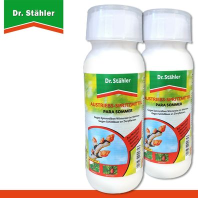 Dr. Stähler 2 x 500 ml Austriebs-Spritzmittel Para Sommer mit Dosierbecher