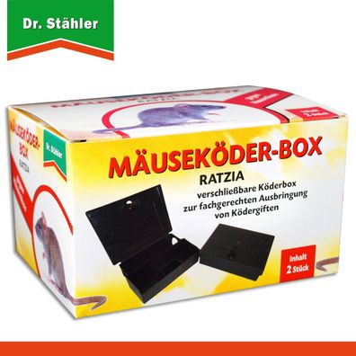 Dr. Stähler Mäuseköder-Box schwarz Ratzia (Gr. Klein)