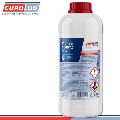 EuroLub 1,5 l Kühlerschutz D-30 Kühlerfrostschutz Konzentrat