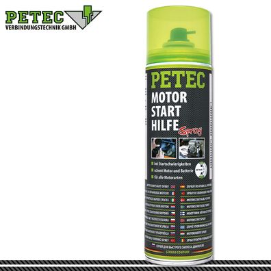 Petec 500ml Motorstarthilfe-Spray Kaltstart PKW Auto Boot Caravan LKW Rasenmäher