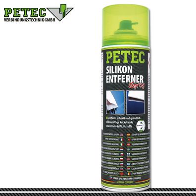 Petec 500ml Silikonentferner-Spray Reiniger Entfetter Öl Kunststoff Metall Gummi
