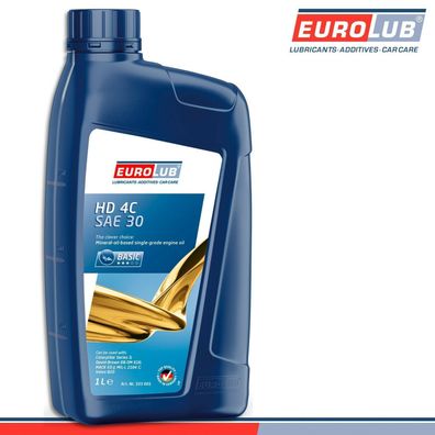 EuroLub 1 l HD 4C 30W Motoröl Rasenmäheröl