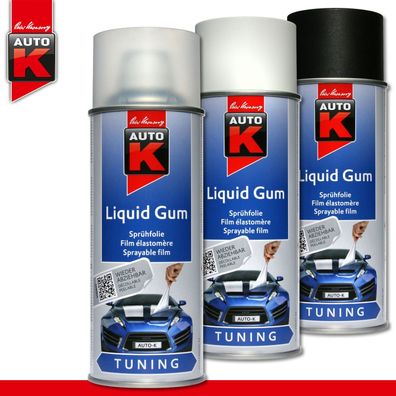 Peter Kwasny Auto K 400 ml Liquid Gum Sprühfolie Tuning 3 Farben zur Auswahl