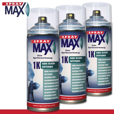 Kwasny SprayMax 3 x 400 ml 1K Aqua Silikon-Entferner Reiniger