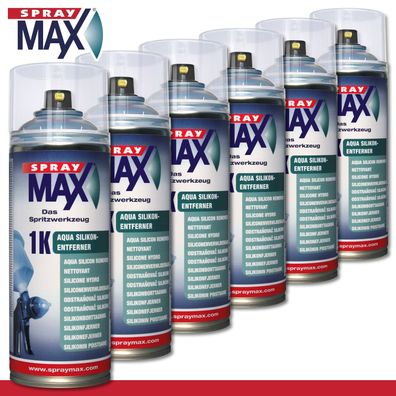 Kwasny SprayMax 6 x 400 ml 1K Aqua Silikon-Entferner Reiniger