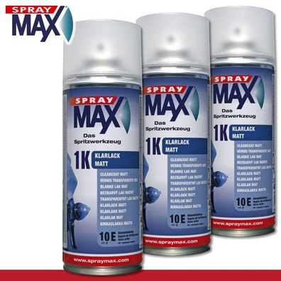 Kwasny SprayMax 3 x 400 ml 1K Klarlack transparent matt Versiegelung