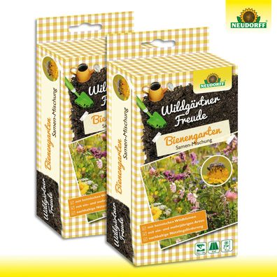 Neudorff WildgärtnerFreude 2 x 50g Bienengarten | Wildblumenwiese | Wildbienen