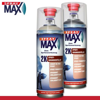 Kwasny SprayMax 400 ml 2K Epoxy-Grundierfüller 2 Farben zur Auswahl