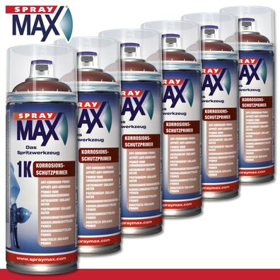 Kwasny SprayMax 6 x 400 ml 1K Korrosionsschutzprimer Rostschutz Hitzebeständig