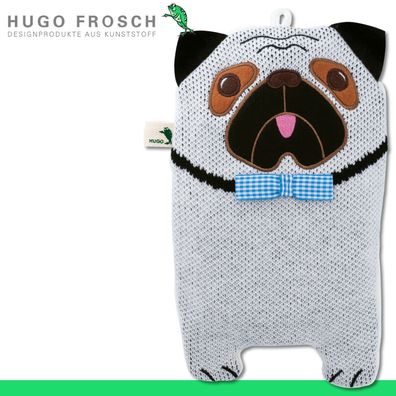 Hugo Frosch Kinder Öko-Wärmflasche »Mops« Strickbezug beige-melange
