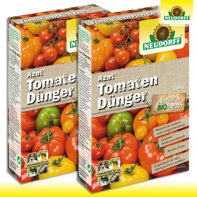 Neudorff Azet 2x 2,5Kg TomatenDünger BioLogisch Früchte Wachstum Geschmack Topf