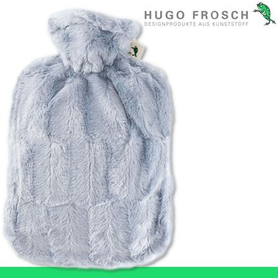 Hugo Frosch Wärmflasche Klassik Tierfelloptik grau | Made in Germany