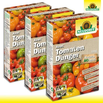 Neudorff Azet 3 x 2,5 kg TomatenDünger | BioLogisch