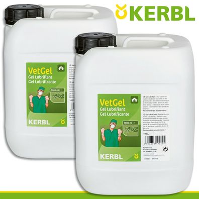 Kerbl 2x 5L VetGel Gleitschleim Tierarzt Geburtshilfe Kühe Kälber Gleitmittel