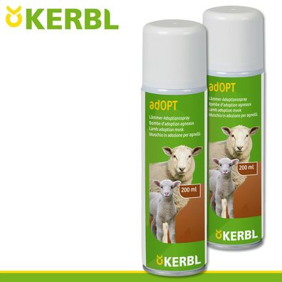 Kerbl 2 x 200 ml Lämmer-Adoptionsspray adOPT Lamm Schaf Mutterschaf Geburt