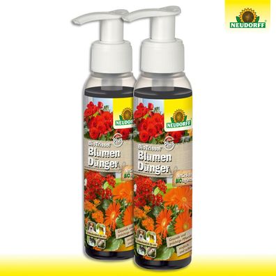 Neudorff BioTrissol Plus 2 x 100 ml BlumenDünger | Pumpflasche