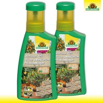 Neudorff BioTrissol Plus 2 x 250 ml Zitrus- und MediterranpflanzenDünger