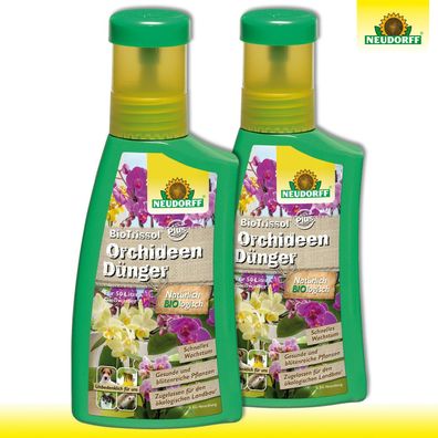 Neudorff BioTrissol Plus 2x 250 ml OrchideenDünger Nährstoffe Pflege Wachstum