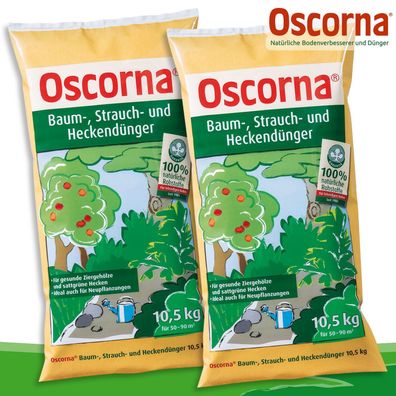 Oscorna® Baum-, Strauch- und Heckendünger 2 x 10,5 kg