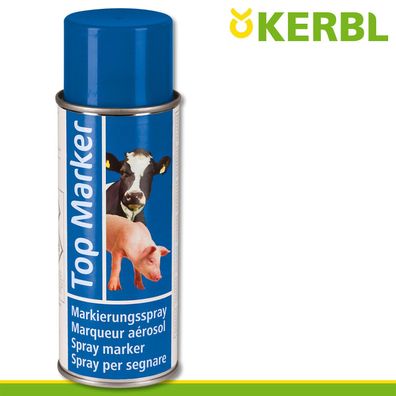 Kerbl 500ml Viehzeichenspray Top Marker blau Markierung Weide Stall Schweine Kuh
