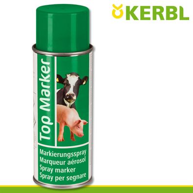 Kerbl 500ml Viehzeichenspray Top Marker grün Markierung Weide Stall Kühe Schwein