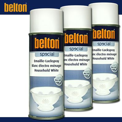 Kwasny Belton special 3 x 400 ml Emaille-Lackspray weiß