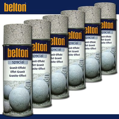 Kwasny Belton Special 6 x 400 ml Granit-Effekt Spraylack Sandstein Granitlook