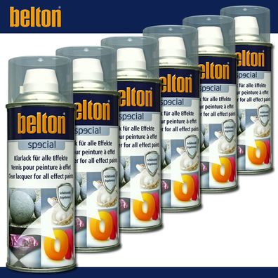 Kwasny Belton special 6 x 400 ml Klarlack für alle Effekte glänzend