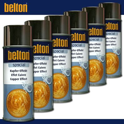 Kwasny Belton special 6 x 400 ml Kupfer-Effekt Spraylack Sprühlack Effektlack