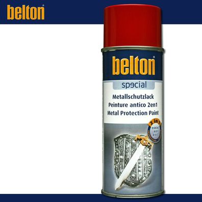 Kwasny Belton Special Metallschutzlack 2in1 400ml | Feuerrot | Rostschutzlack