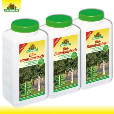 Neudorff 3 x 2 Liter Bio-Baumanstrich Pflege weißen Beeren Obstbaum Sträucher
