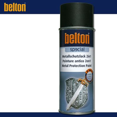 Kwasny Belton Special Metallschutzlack 2in1 400ml | Schwarz Matt | Rostschutz