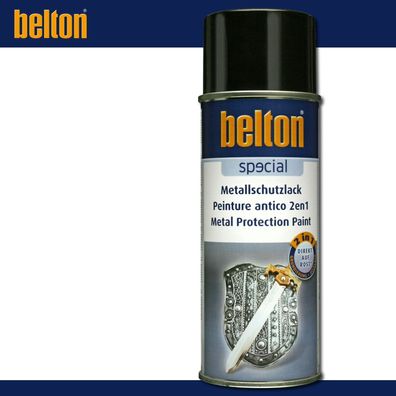 Kwasny Belton Special Metallschutzlack 2in1 400ml | Schwarz | Rostschutzlack
