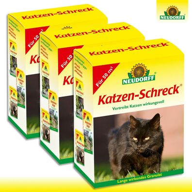 Neudorff 3x 200g Katzen-Schreck Vertreiber Vergrämer Garten Schutz Beet Granulat