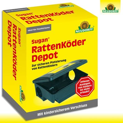 Neudorff Sugan® RattenKöder Depot Bekämpfung Garage Schuppen Haus Dach Keller