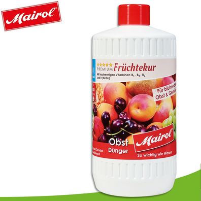 Mairol 1000 ml Früchtekur Obstdünger Liquid Baum Garten Früchte Wachstum Pflege