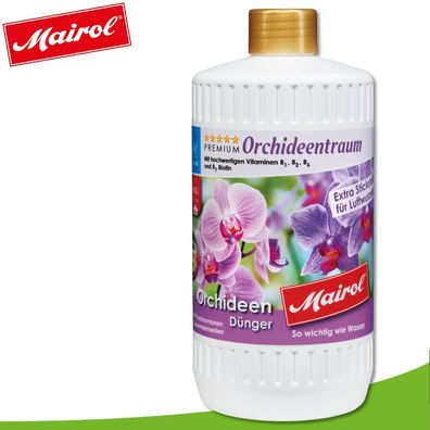 Mairol 1000 ml Orchideentraum Dünger Liquid Topfpflanzen Wachstum Blumen Pflege
