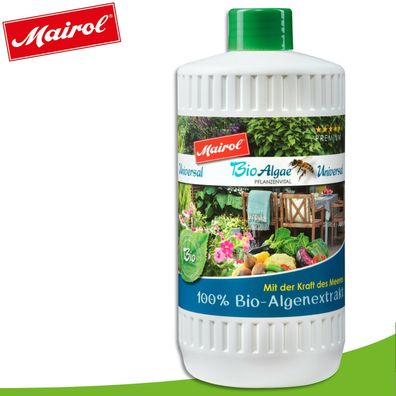 Mairol 1000ml BioAlgae Universal-Pflanzenvital Stärkung Pflanzen Gemüse Wachstum